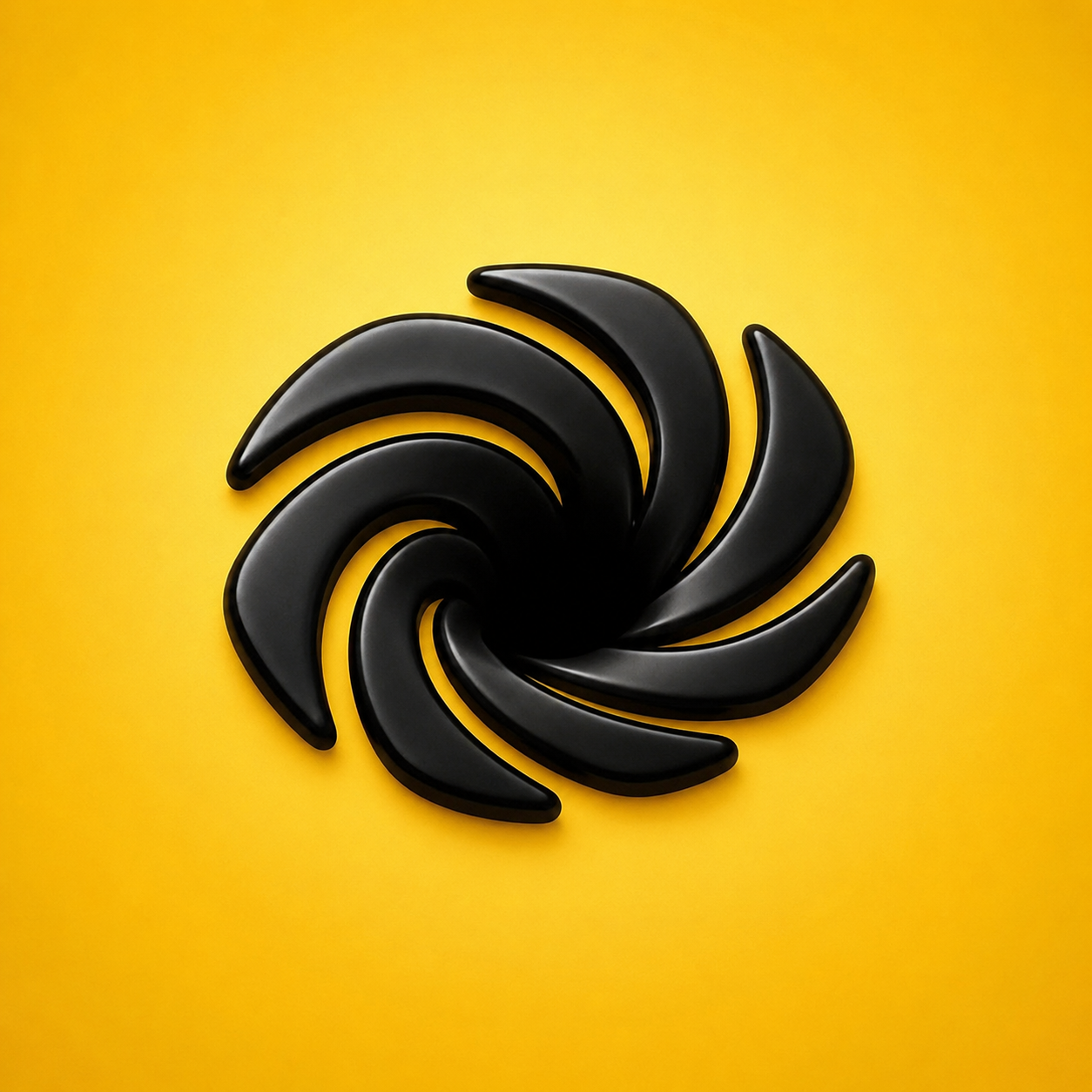 Abyss — a glossy black vortex